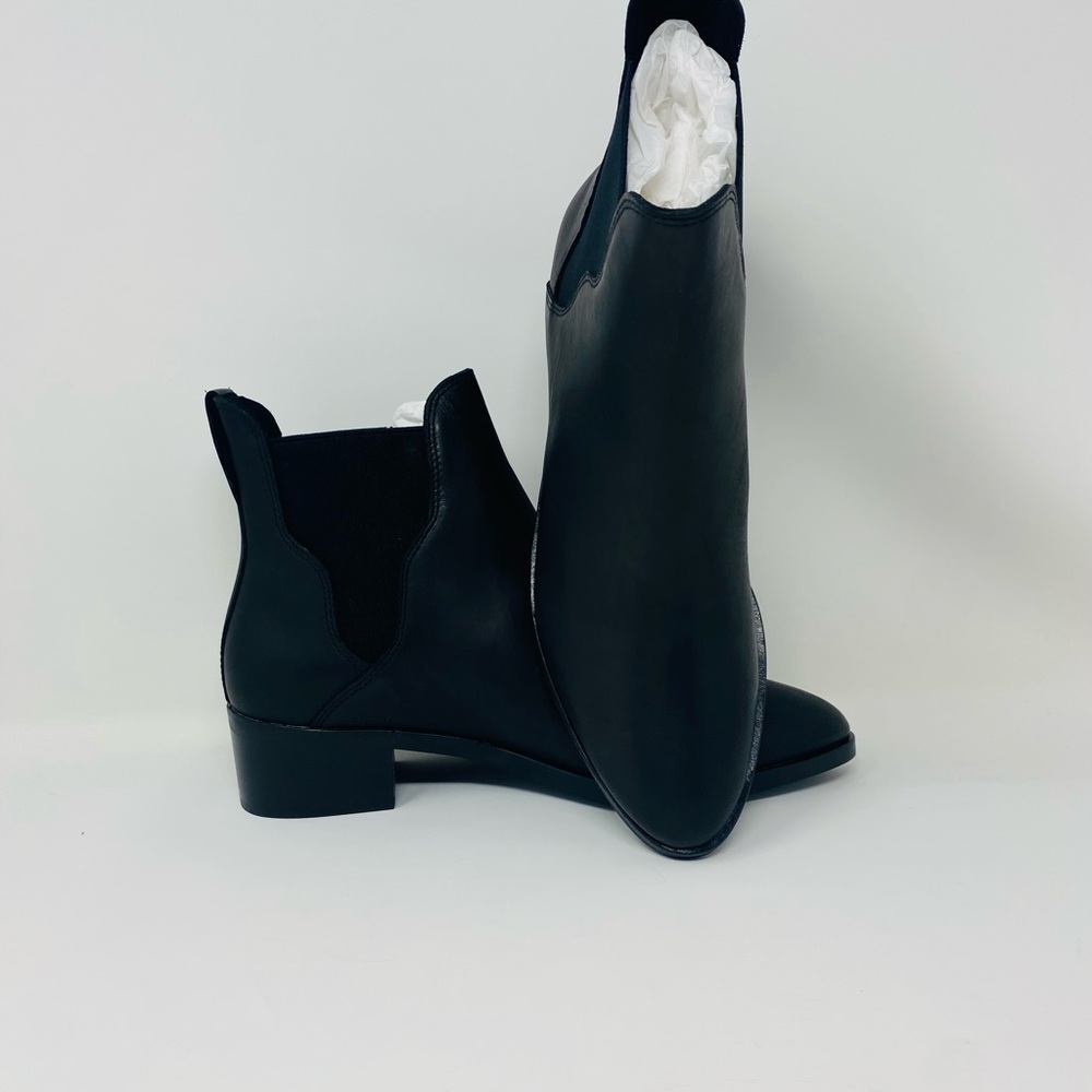 NWT Soludos Chelsea Bootie Marfa Leather in Black Size 8.5 - Picture 2 of 14
